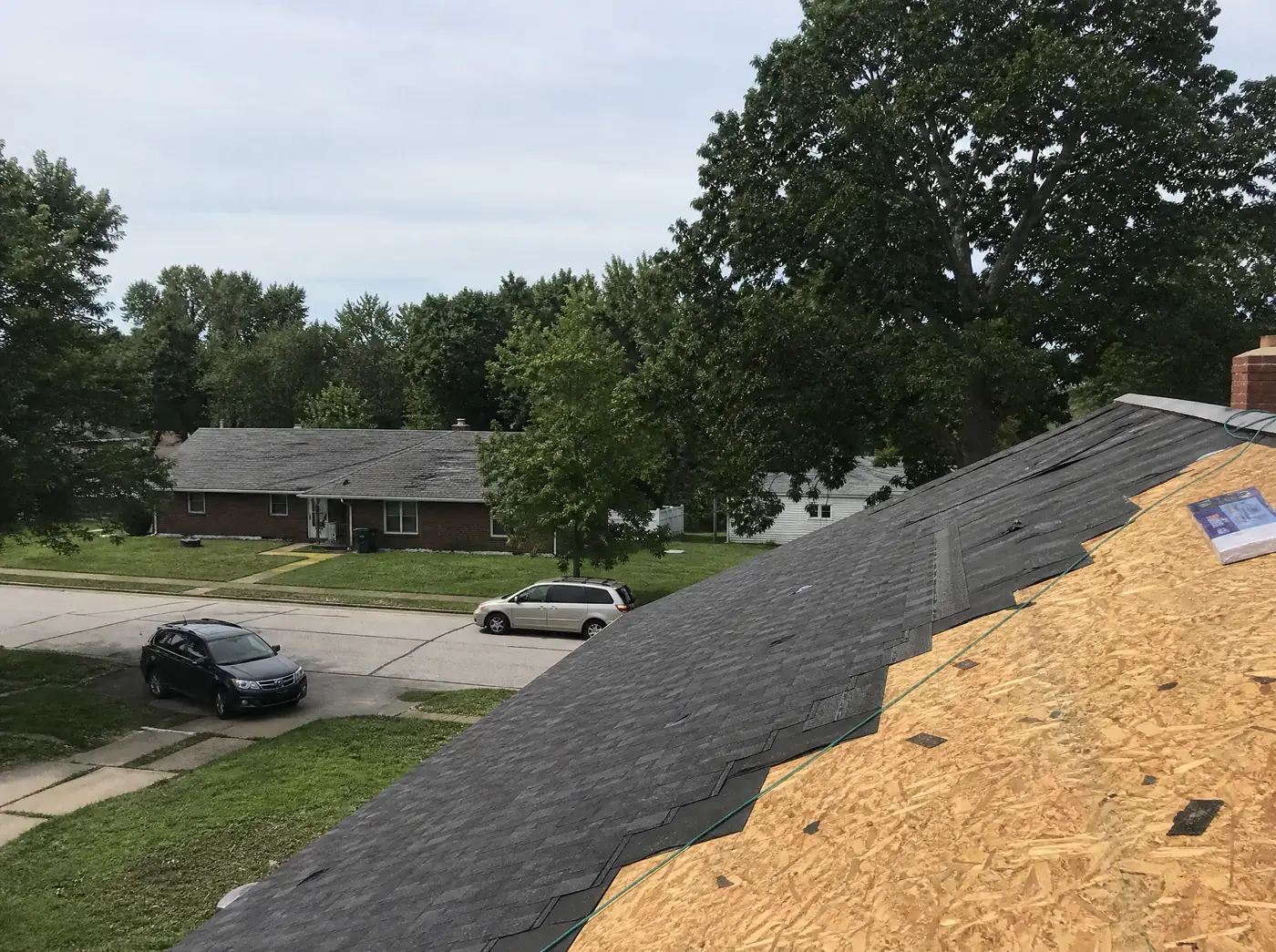 Roof replacement on a home in Clever, Christian County Missouri