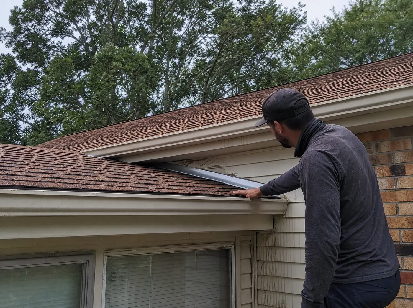 Roof inspection on a home in Ozark, Christian County Missouri
